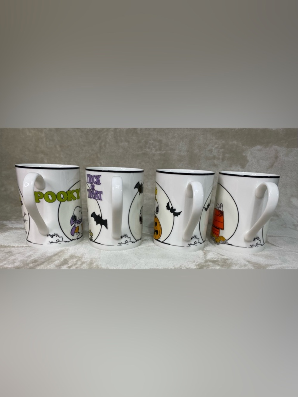 Lenox Peanuts Snoopy The Great Pumpkin Mugs - Set of 4 Halloween - Picture 11 of 16